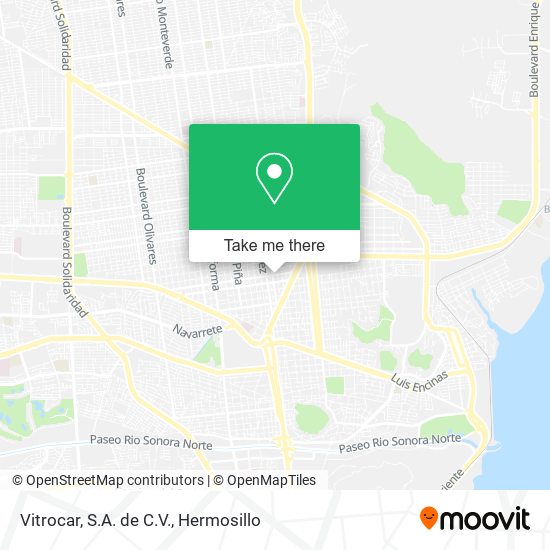 Vitrocar, S.A. de C.V. map