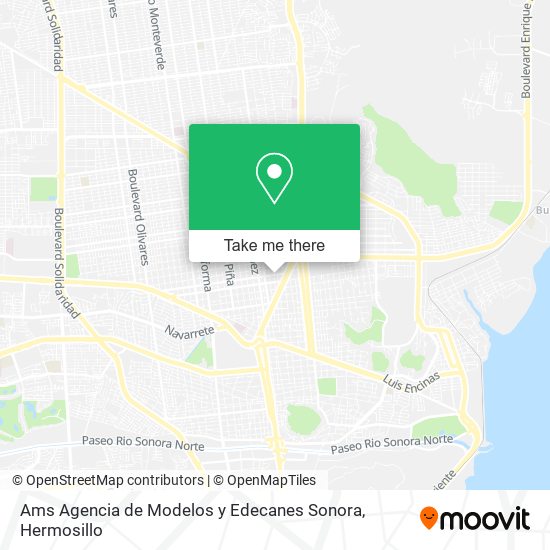 Mapa de Ams Agencia de Modelos y Edecanes Sonora