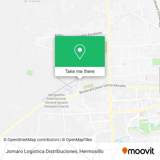 Jomaro Logistica Distribuciones map