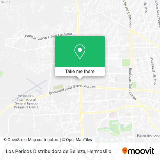 Los Pericos Distribuidora de Belleza map