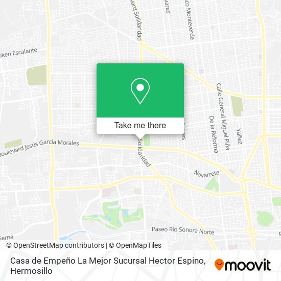 Casa de Empeño La Mejor Sucursal Hector Espino map