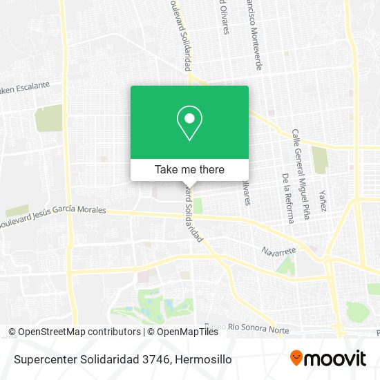 Supercenter Solidaridad 3746 map