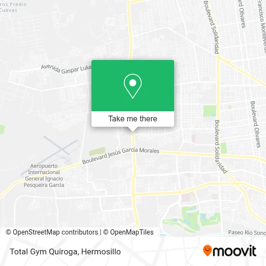 Total Gym Quiroga map