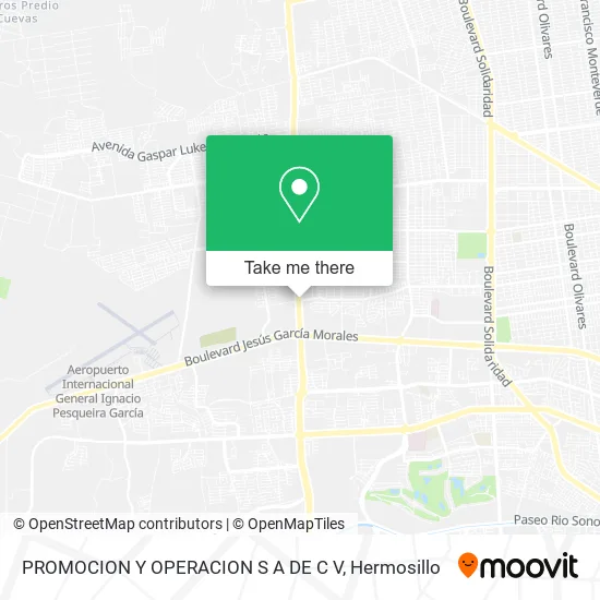 PROMOCION Y OPERACION S A DE C V map