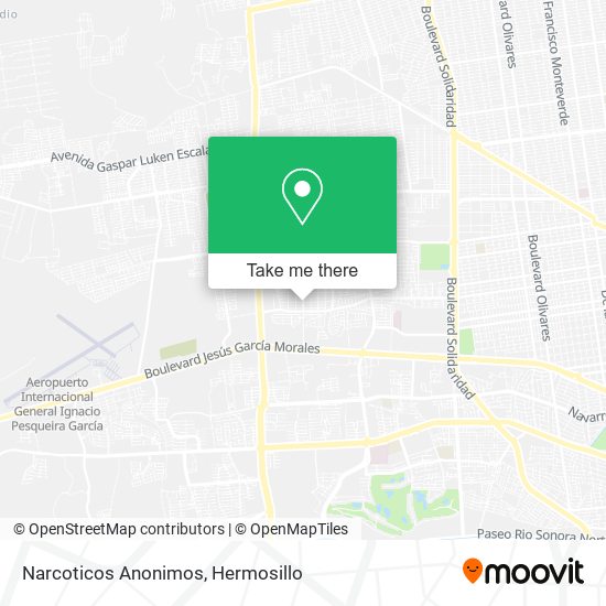 Narcoticos Anonimos map