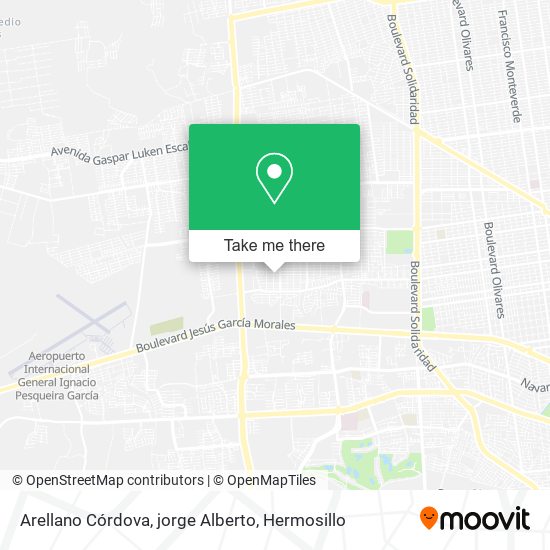 Mapa de Arellano Córdova, jorge Alberto