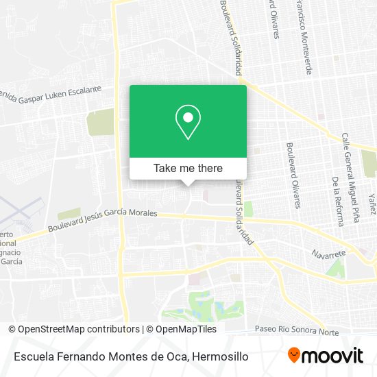 Mapa de Escuela Fernando Montes de Oca