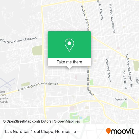 Mapa de Las Gorditas 1 del Chapo
