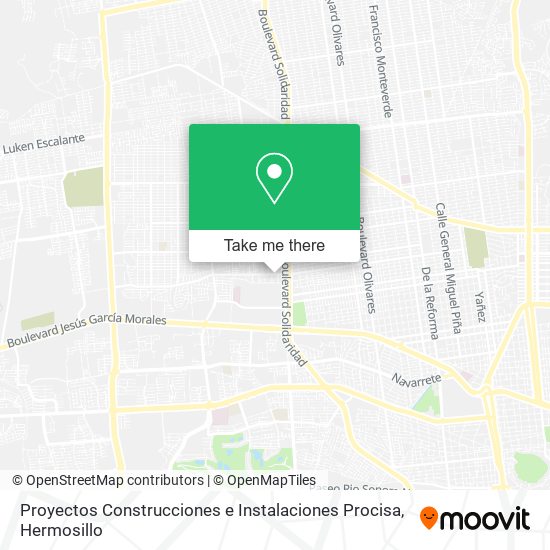 Proyectos Construcciones e Instalaciones Procisa map