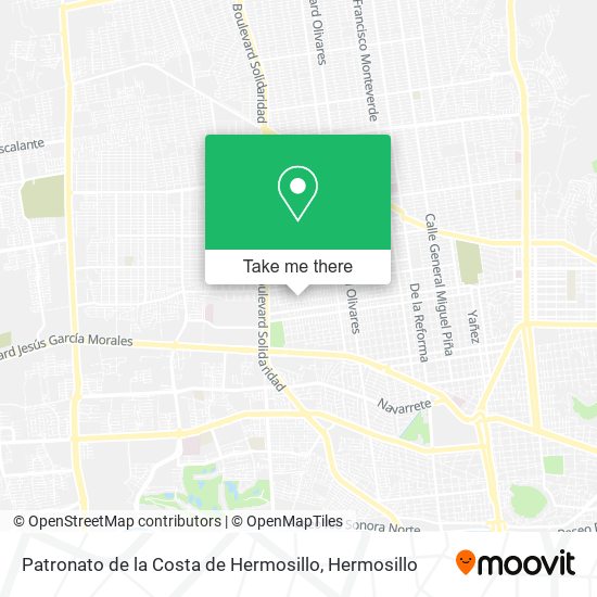 Patronato de la Costa de Hermosillo map