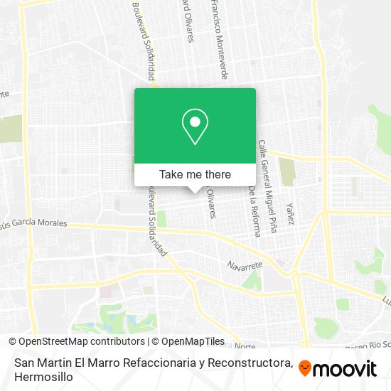 San Martin El Marro Refaccionaria y Reconstructora map