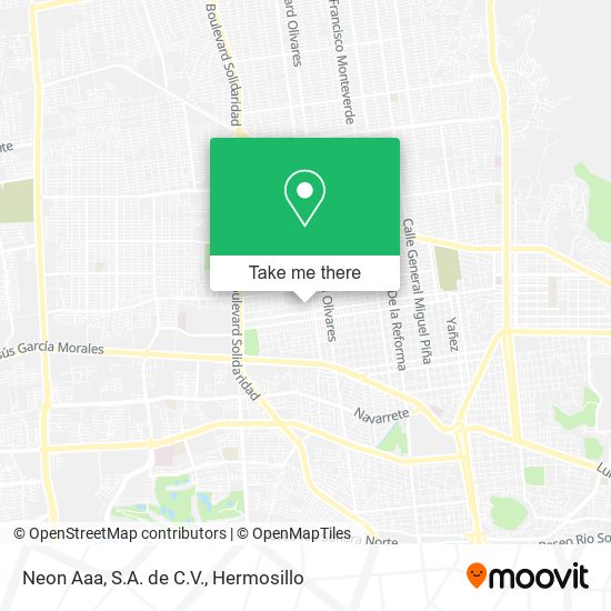 Neon Aaa, S.A. de C.V. map
