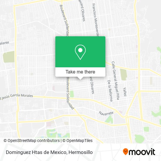 Mapa de Dominguez Htas de Mexico