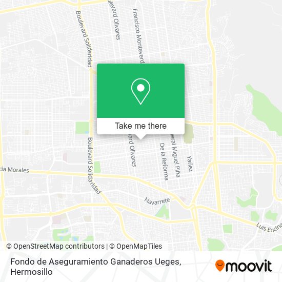 Fondo de Aseguramiento Ganaderos Ueges map