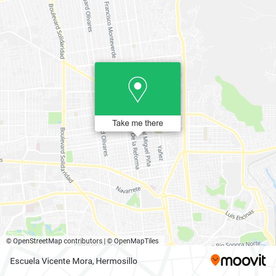 Escuela Vicente Mora map