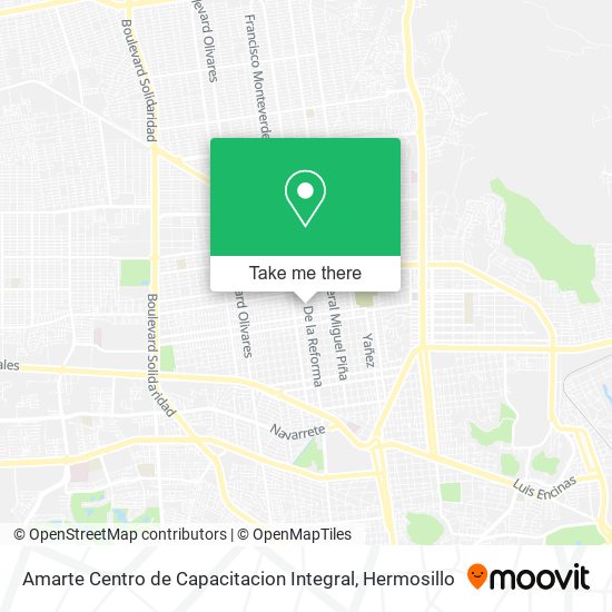 Amarte Centro de Capacitacion Integral map