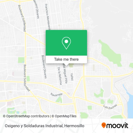 Oxigeno y Soldaduras Industrial map