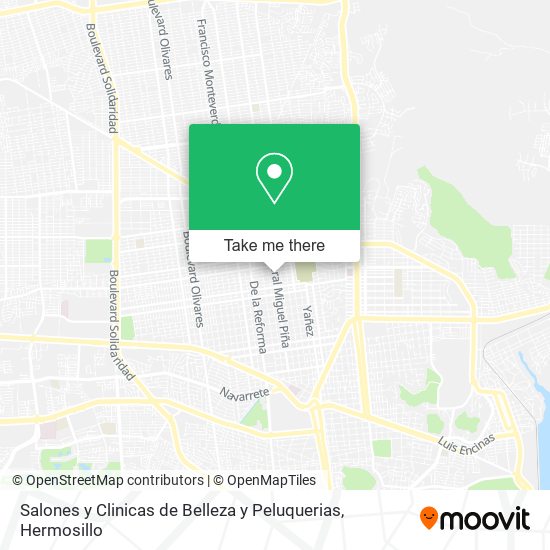 Salones y Clinicas de Belleza y Peluquerias map