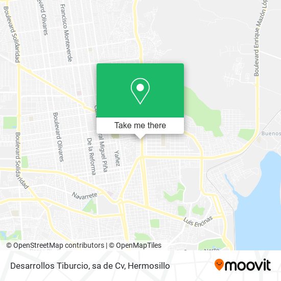 Desarrollos Tiburcio, sa de Cv map