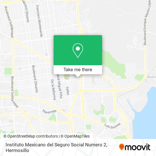 Mapa de Instituto Mexicano del Seguro Social Numero 2