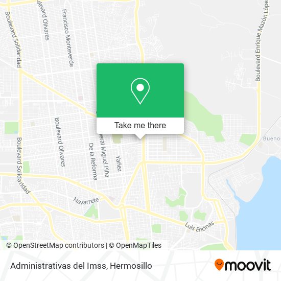 Administrativas del Imss map