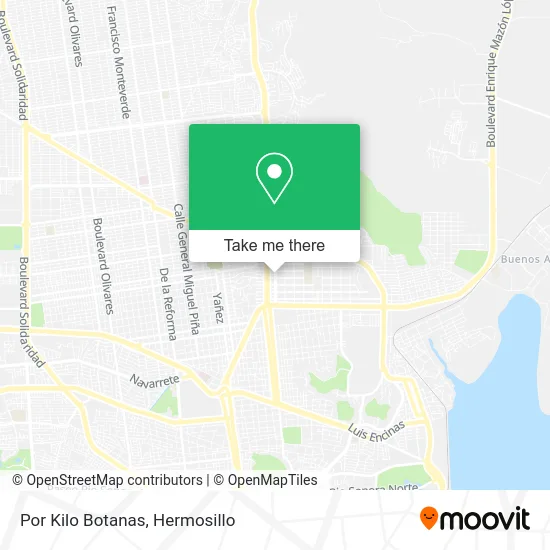 Por Kilo Botanas map