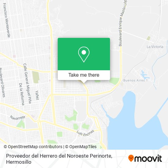 Mapa de Proveedor del Herrero del Noroeste Perinorte