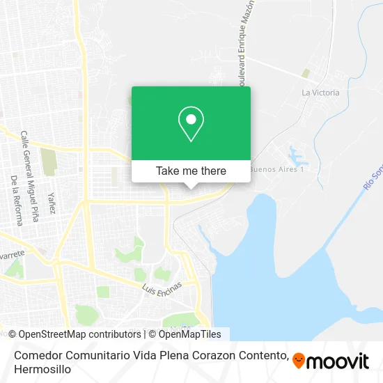 Comedor Comunitario Vida Plena Corazon Contento map
