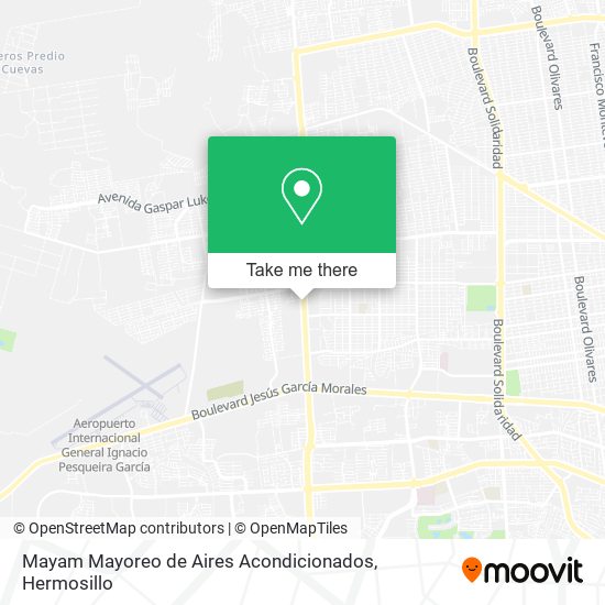 Mayam Mayoreo de Aires Acondicionados map
