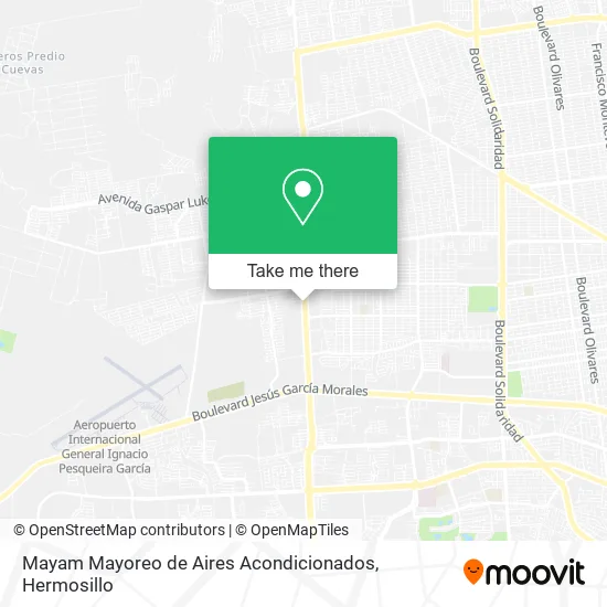 Mapa de Mayam Mayoreo de Aires Acondicionados