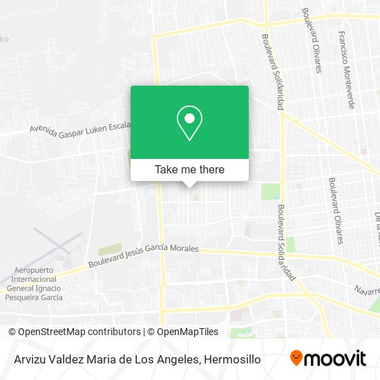 Mapa de Arvizu Valdez Maria de Los Angeles