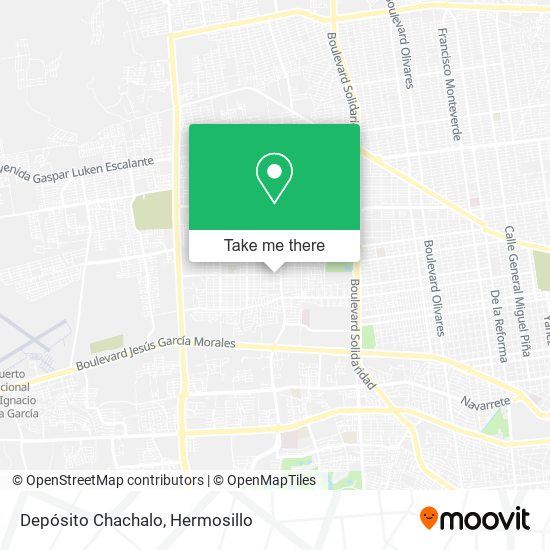 Depósito Chachalo map