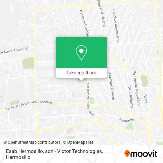 Mapa de Esab Hermosillo, son - Victor Technologies