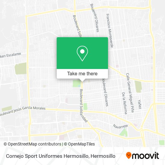 Cornejo Sport Uniformes Hermosillo map