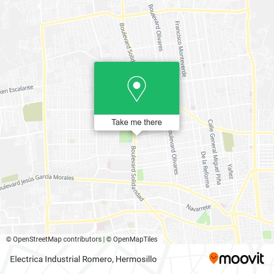 Mapa de Electrica Industrial Romero