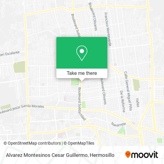 Alvarez Montesinos Cesar Guillermo map