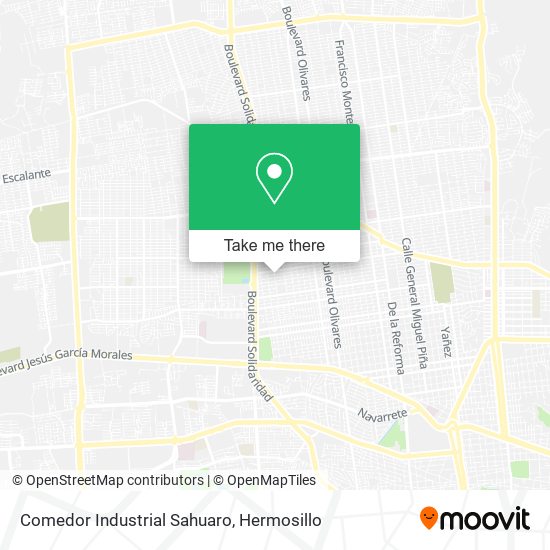 Comedor Industrial Sahuaro map