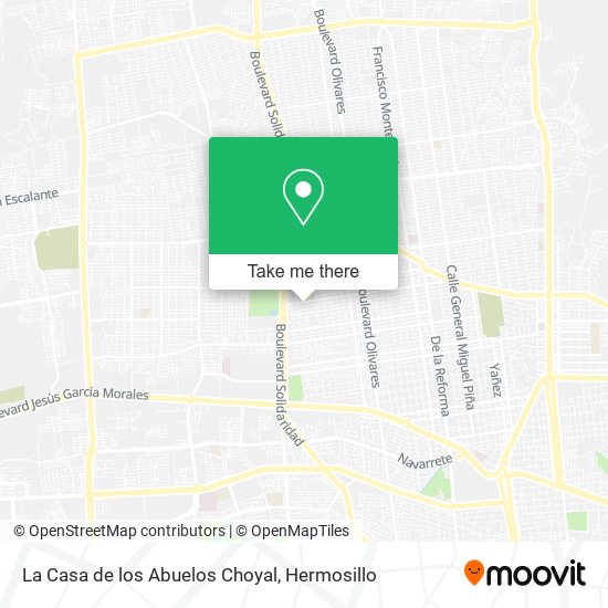 Mapa de La Casa de los Abuelos Choyal