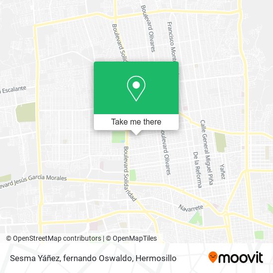 Sesma Yáñez, fernando Oswaldo map