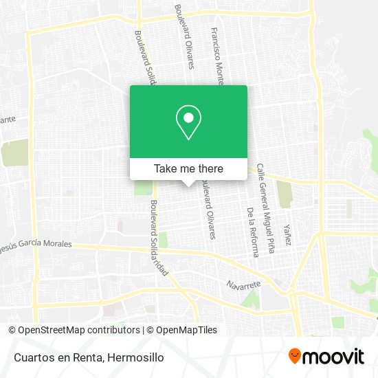 Mapa de Cuartos en Renta