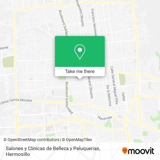 Salones y Clinicas de Belleza y Peluquerias map