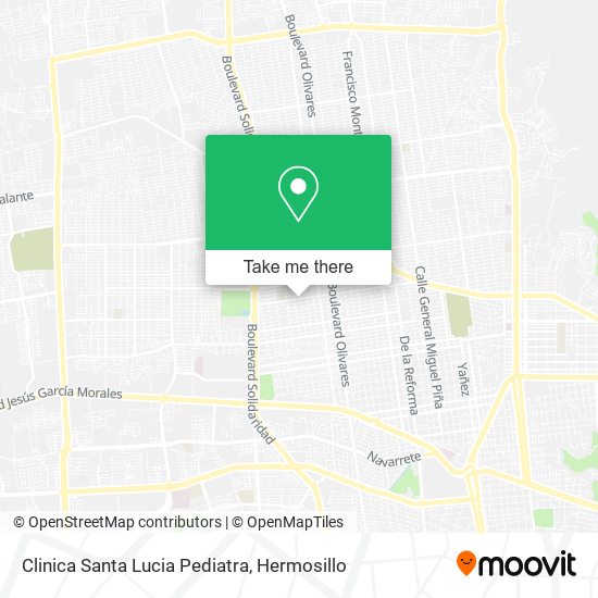 Clinica Santa Lucia Pediatra map