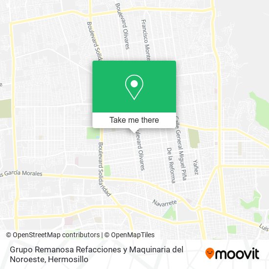 Grupo Remanosa Refacciones y Maquinaria del Noroeste map