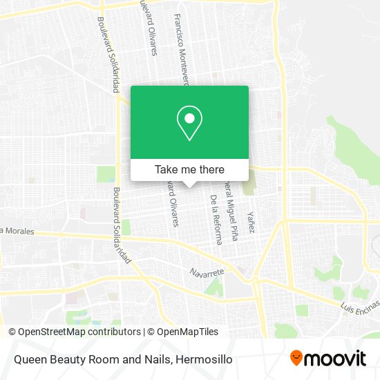 Queen Beauty Room and Nails map
