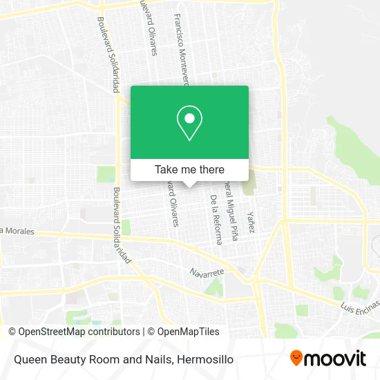 Queen Beauty Room and Nails map