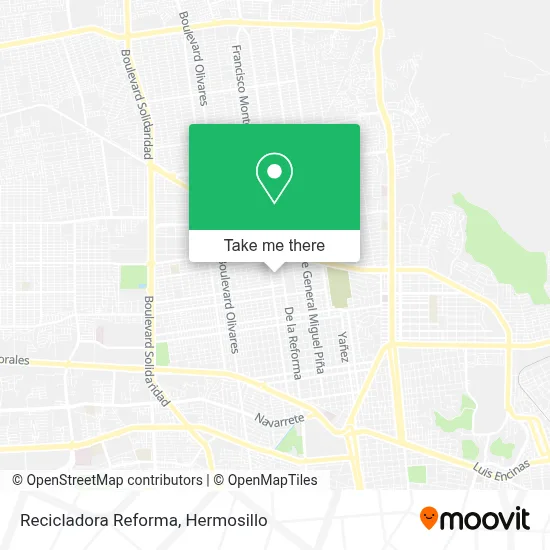 Recicladora Reforma map