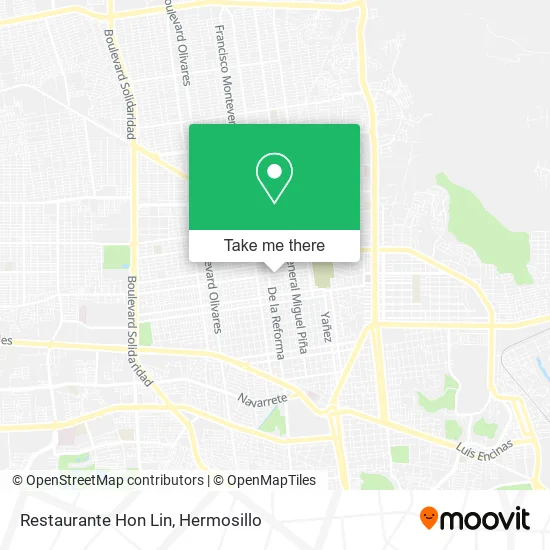 Restaurante Hon Lin map