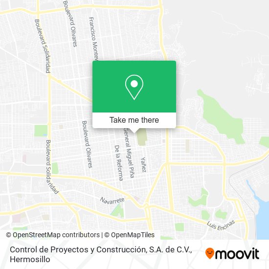 Control de Proyectos y Construcción, S.A. de C.V. map