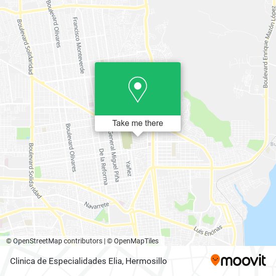 Clinica de Especialidades Elia map