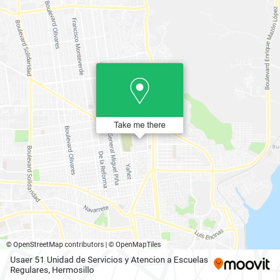 Usaer 51 Unidad de Servicios y Atencion a Escuelas Regulares map